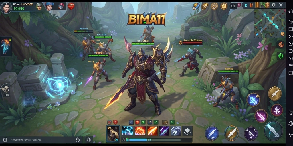 Tampak gameplay seru di BIMA11 dengan pertarungan epik dan eksplorasi dunia.