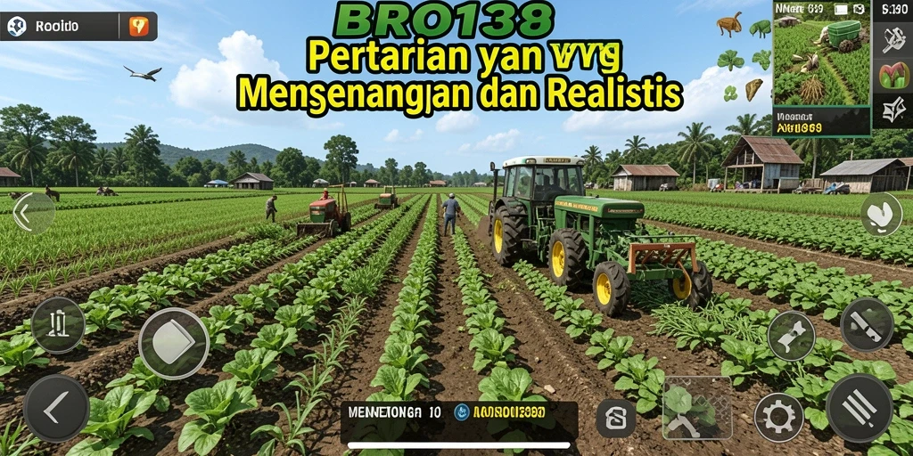 Tampilan gameplay menarik dari BRO138 yang menunjukkan aktivitas pertanian.