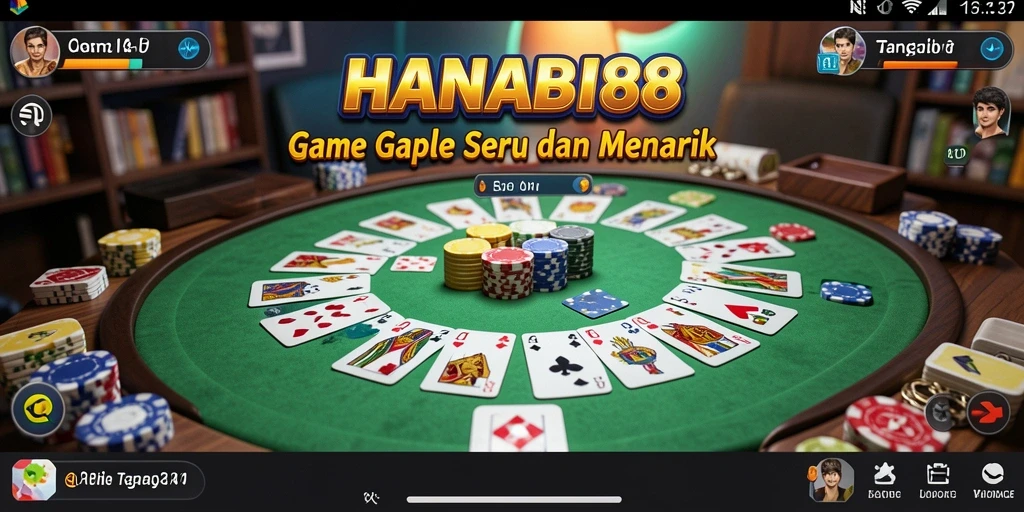 Tampilan gameplay seru dan interaktif dari HANABI88.