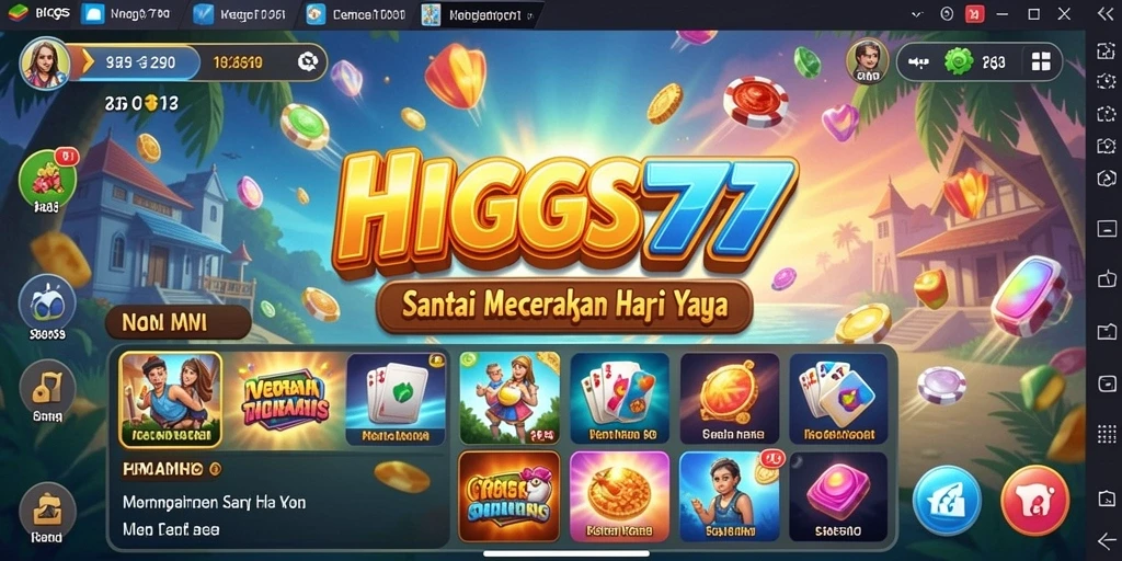 Tampilan gameplay HIGGS777 yang menghibur dan menarik.