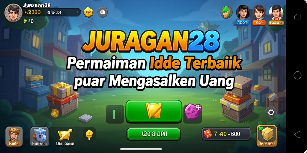 Tampilan gameplay JURAGAN28 yang menarik dan penuh warna.