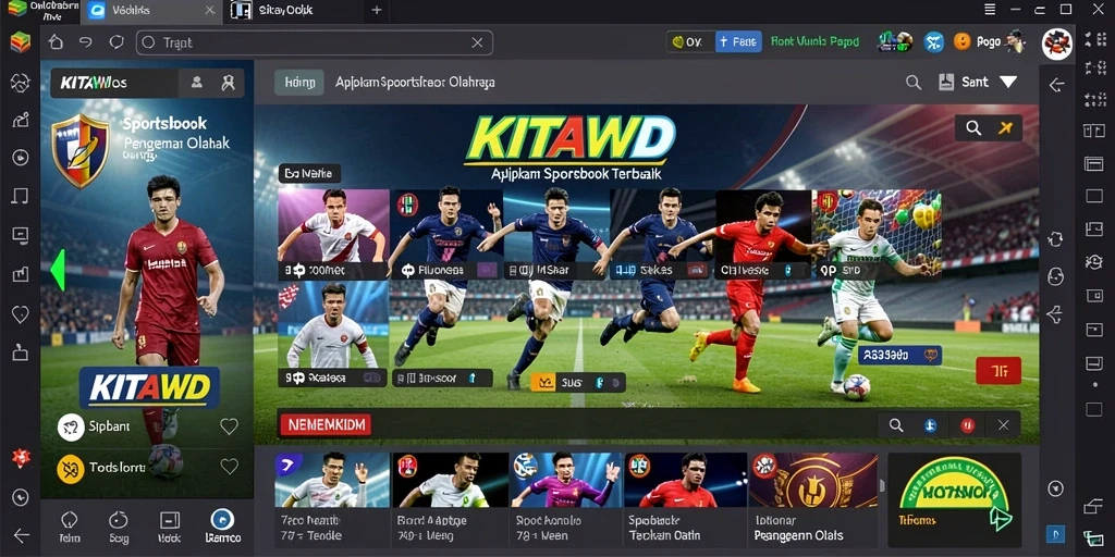 Tampilan gameplay Sportsbook KITAWD yang mendebarkan dan interaktif.