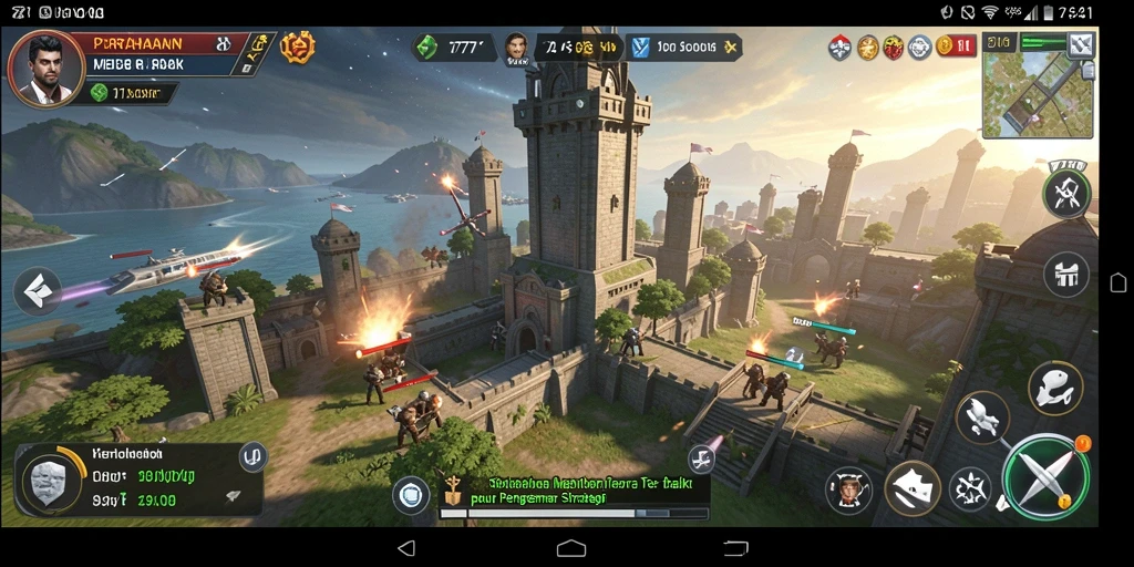 Screenshot L777 menampilkan aksi seru dalam permainan Tower Defense.