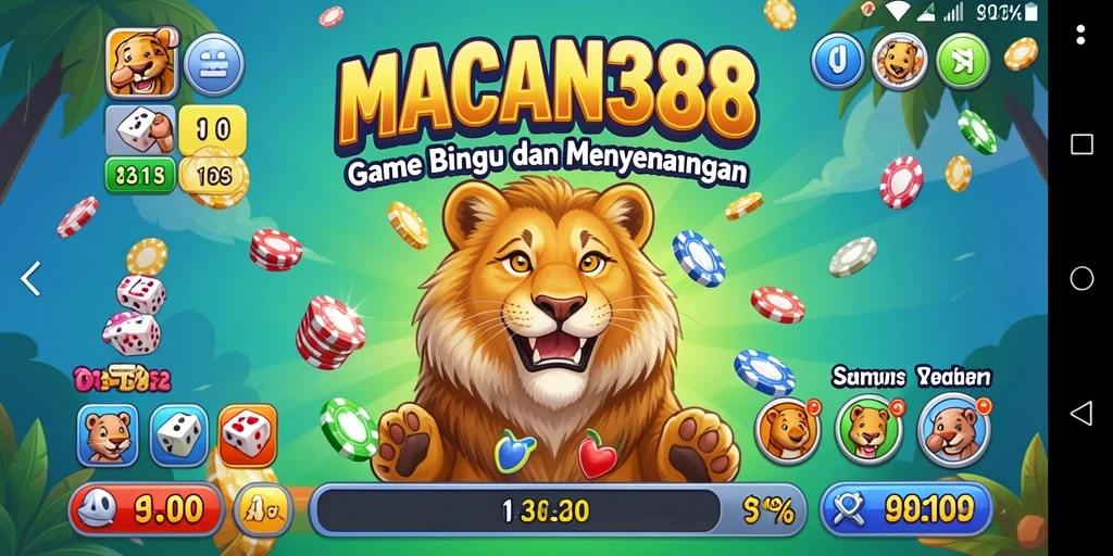 Tangkapan layar utama memperlihatkan gameplay seru Bingo di MACAN388.