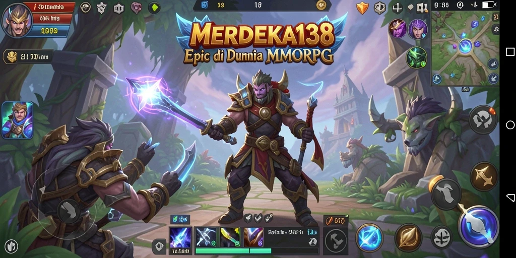 Tampilan gameplay seru dan menakjubkan di dunia MMORPG.