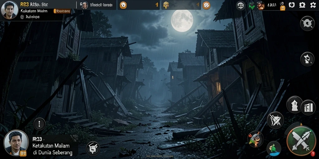 Gameplay menegangkan di dunia Horror RR33 yang mencekam.
