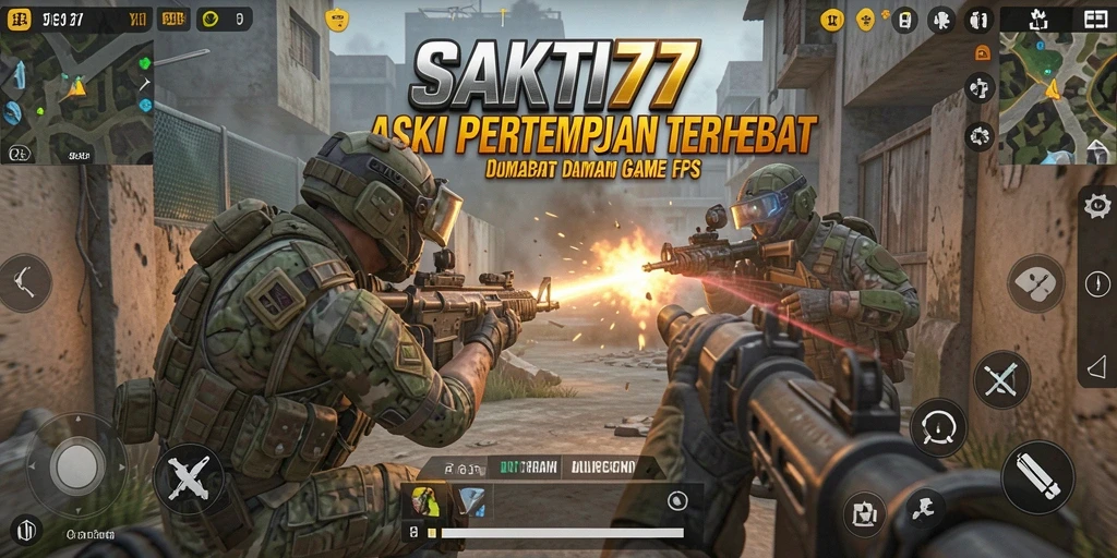 Screenshot menampilkan aksi gameplay intens dalam SAKTI77.