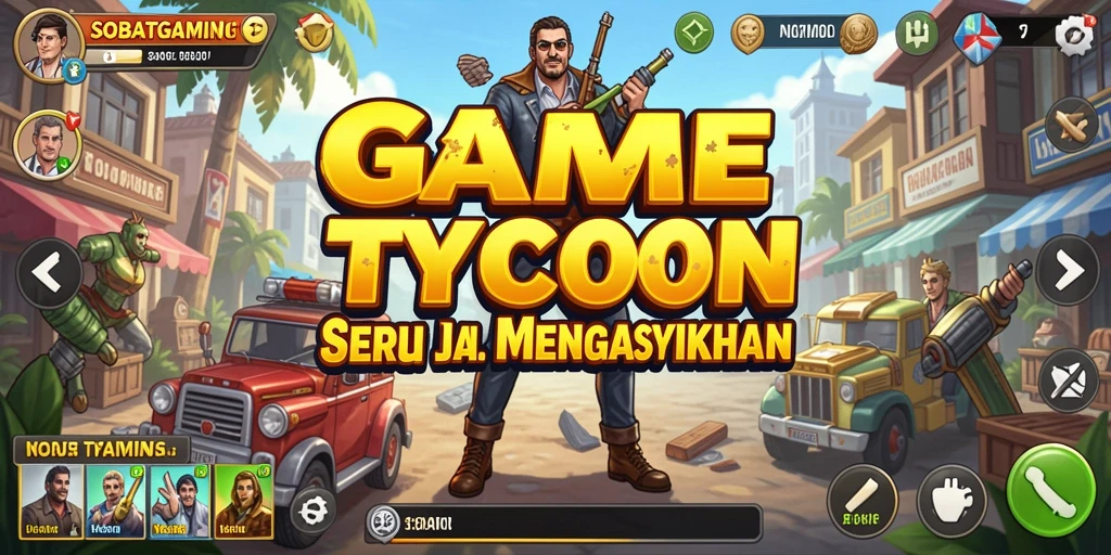 Tangkapan layar dari gameplay <strong>SOBATGAMING</strong> yang menunjukkan pengelolaan usaha yang seru.