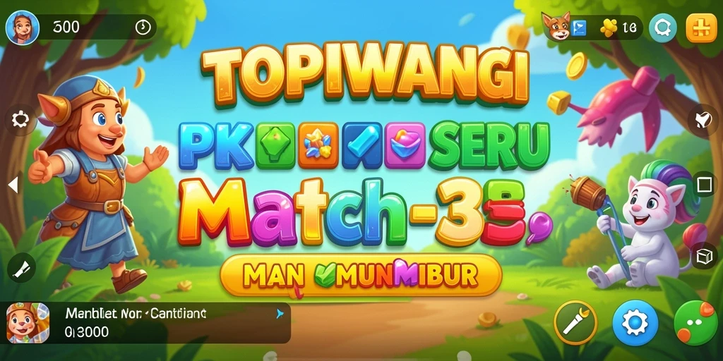 Gameplay seru mencocokkan topi di TOPIWANGI.