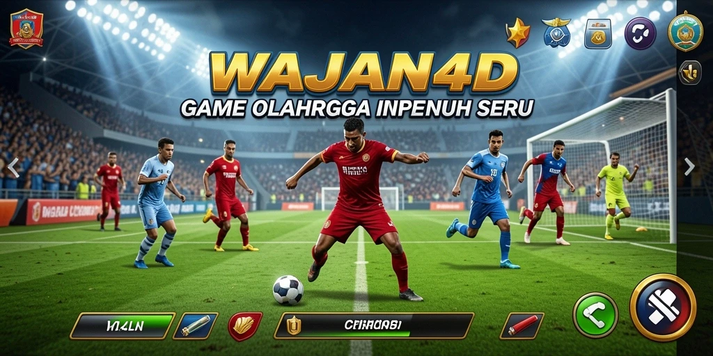Tampilan gameplay menarik dari WAJAN4D dengan fitur olahraga yang seru.