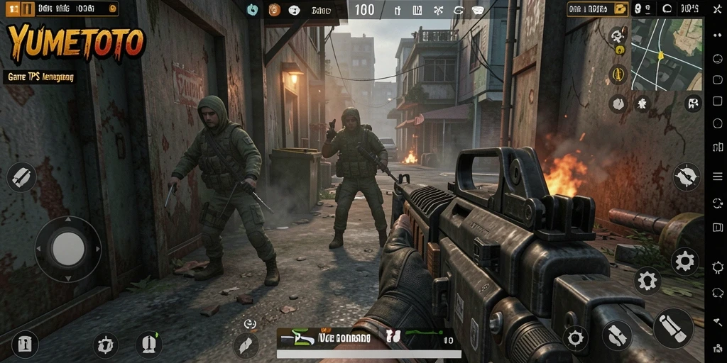 Tampilan dinamis gameplay YUMETOTO yang seru dan menegangkan.